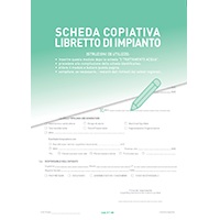 Schede copiative per libretti impianto